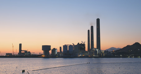 Obraz premium Power station at Hong Kong