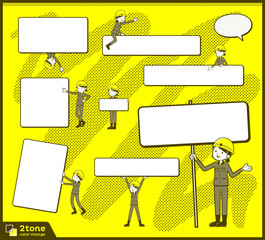 2tone type helmet construction worker woman_set 13