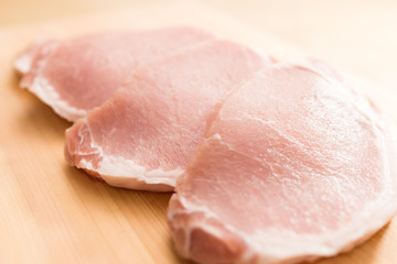 Pork meat close up