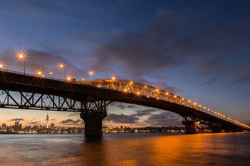 Auckland Harbour Bridge Frist Light