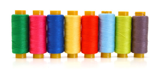 sewing thread isolated on white background