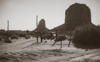 Journey to the Southwest of the USA. Monument Valley, Navajo Tribal Park
