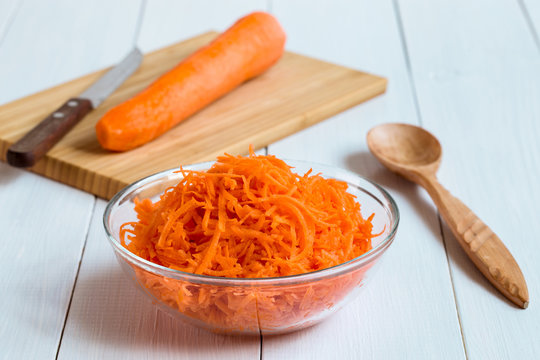 Picture with grated carrots.