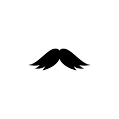 Retro hair mustache. Hipster. Photo props. Vector