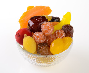 preserved fruits or mix preserved fruits on the background.