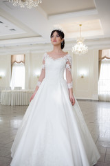 Beautiful bride in a wedding dress 