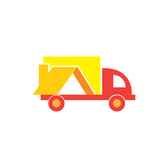 Roof Delivery Logo icon Design