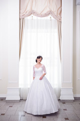 Fototapeta premium Beautiful bride in hall