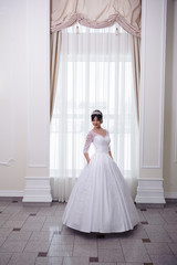 Beautiful bride in hall