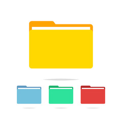 Folder icon vector isolated