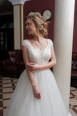 Beautiful bride in hall