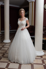 Fototapeta premium Beautiful bride in hall