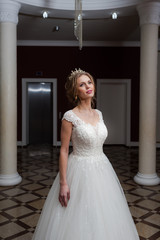 Fototapeta premium Beautiful bride in hall
