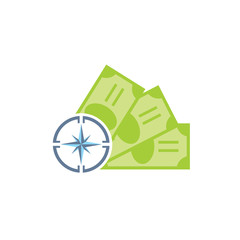 Compass Money Logo Icon Design
