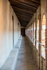 Fototapeta na wymiar Camminamento di ronda delle mura del Santuario della Madonna di Loreto, Ancona, Marche, Italia