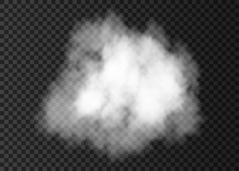  Realistic  white  smoke cloud.