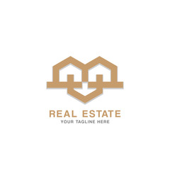 Real Estate Logo Design concept and business card template.