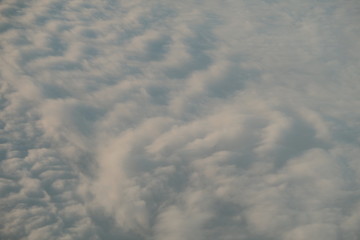 Soft White Cloud Cover From Above