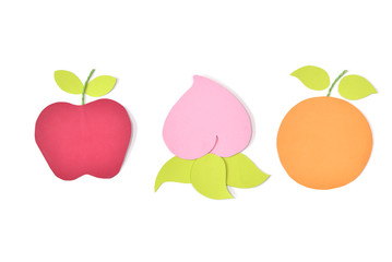 Chinese new year fruit on white background - isolated