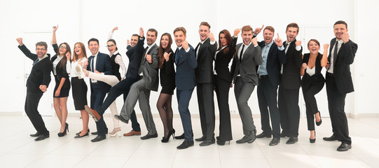 Obraz premium leader with creative business team