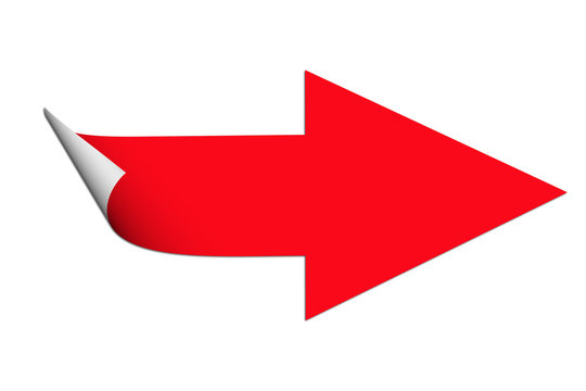 Roter Pfeil, Sticker, Aufkleber