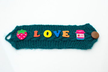 Holder for a cup on a white background