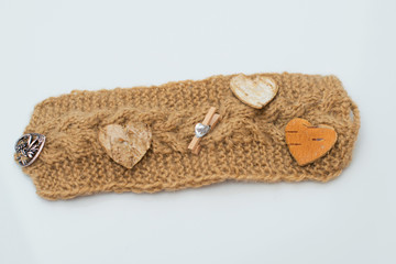 Holder for a cup on a white background