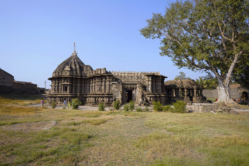 Kopeshwar temple. Long shot. Khidrapur, Kolhapur, Maharashtra, India