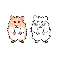 Cute Red Eyes Hamster