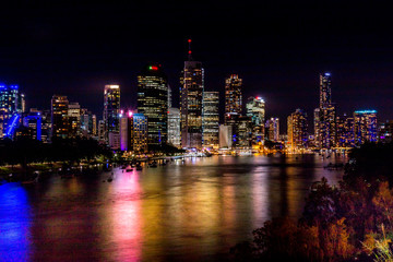 Fototapeta na wymiar Brisbane Night