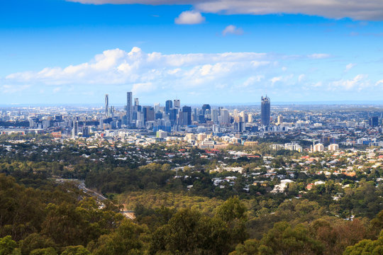 Brisbane From Mount Coot Tha