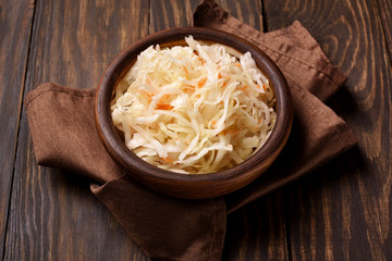 Marinated cabbage and carrots (sauerkraut)