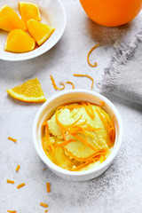 Orange ice cream