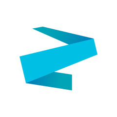 Edgy Ribbon Abstract Symbol