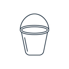 Linear bucket icon