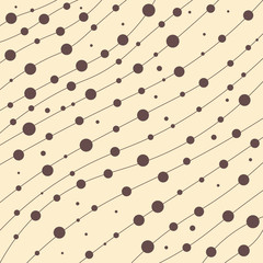 Vector seamless pattern. Modern floral texture. Repeating abstract background with circles.