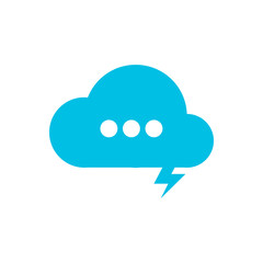 Cloud Communication Abstract Symbol