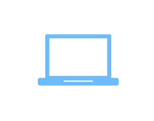 Computer screen, laptop and desktop monitor symbol