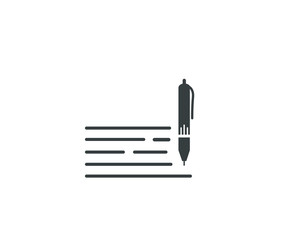Write a note symbol icon