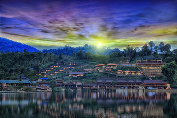 ae Aw or Rak Thai Village in Pai district, a Chinese settlement in Mae Hong Son province, Northern...