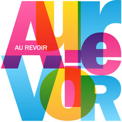Lettres vecteurs AU REVOIR © Web Buttons Inc