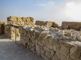 Masada, Israel,   Masada - ancient fortress in the south-west coast of the Dead Sea in Israel.