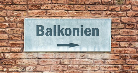 Schild 225 - Balkonien