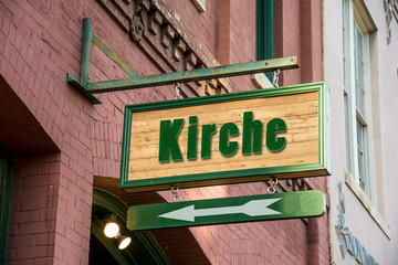 Obraz premium Schild 277 - Kirche