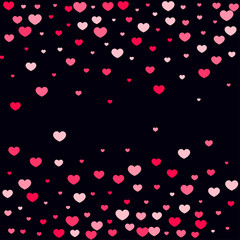 Heart confetti background.