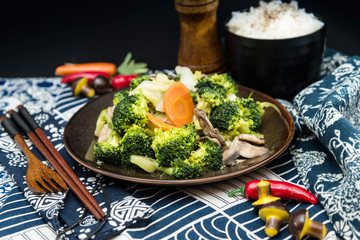 Handmade cauliflower vegetables on table