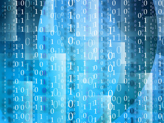     Blue Technology background 