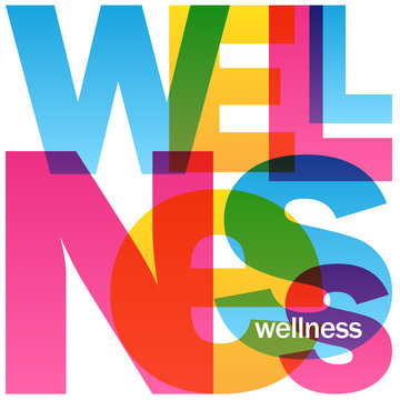 WELLNESS Vector Letters Icon