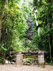 Obraz premium Phaeng Noi waterfall at Than Sadet National park on Koh Phanagn, Thailand