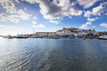 port et village d'ibiza, Baleares, espagne